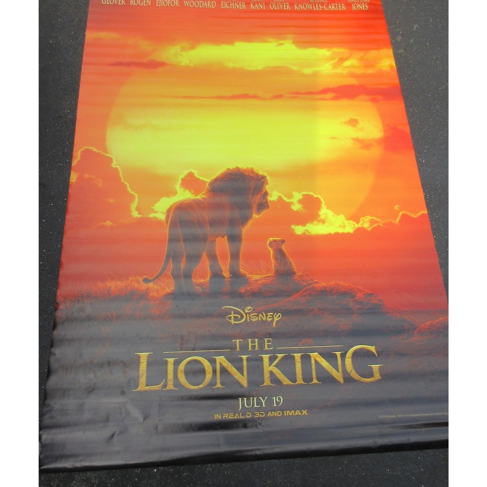 Disney Lion King 2-Sided 6x8 Movie Theater Banner & Art of Racing in the Rain